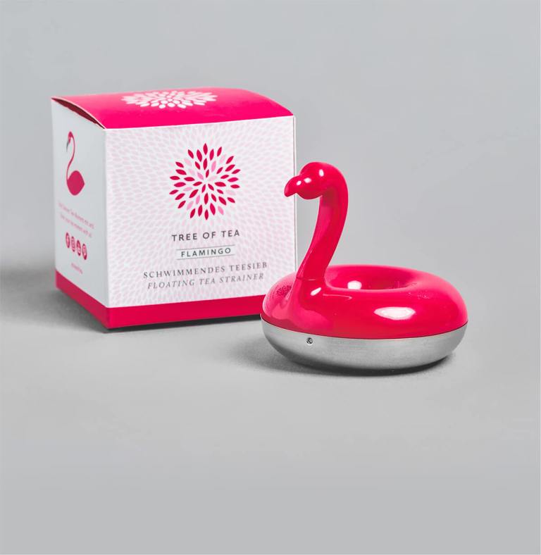 Das praktische Flamingo Teesieb für perfekten Teegenuss